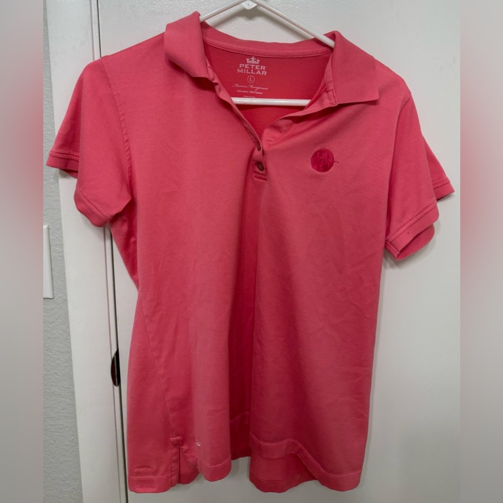EUC Peter Millar Women’s Polo Top | Performance Shirt